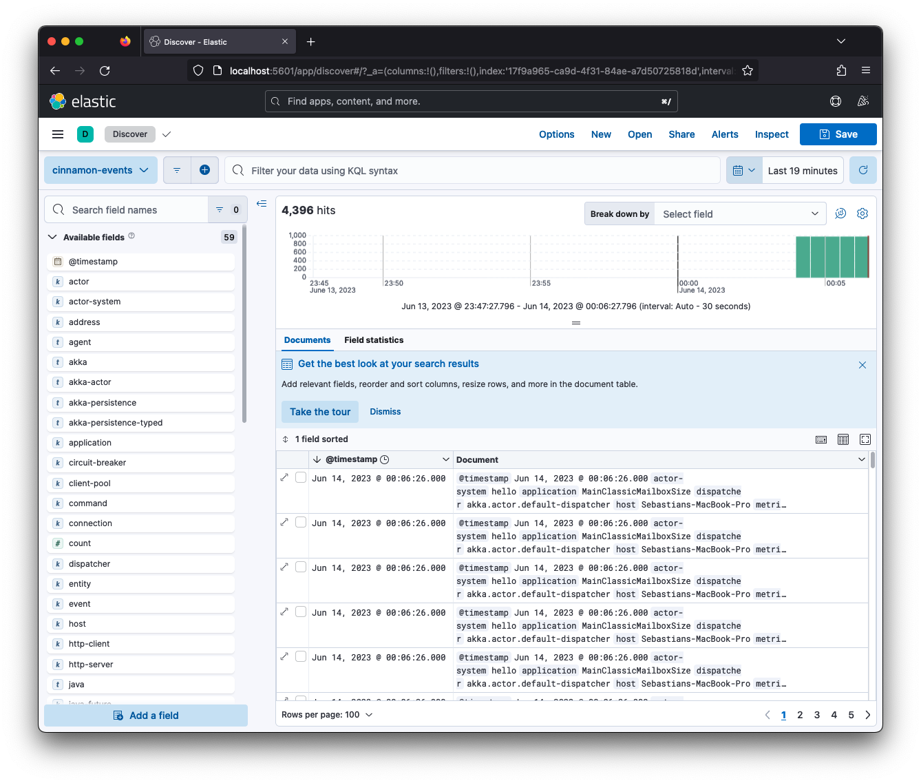 Kibana data discovery